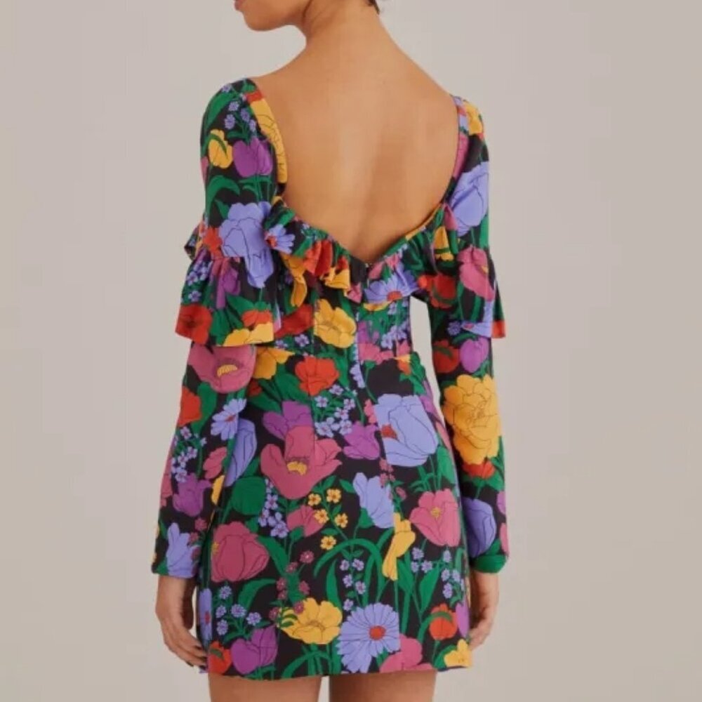 Farm RIO Long Sleeve Sweetheart Mini Dress - Picture 2 of 5